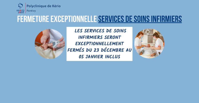 Illustration - Fermeture exceptionnelle services de soins infirmiers