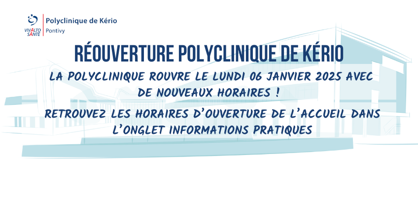 Illustration - Janvier 2025 - Changement des horaires de la polyclinique 